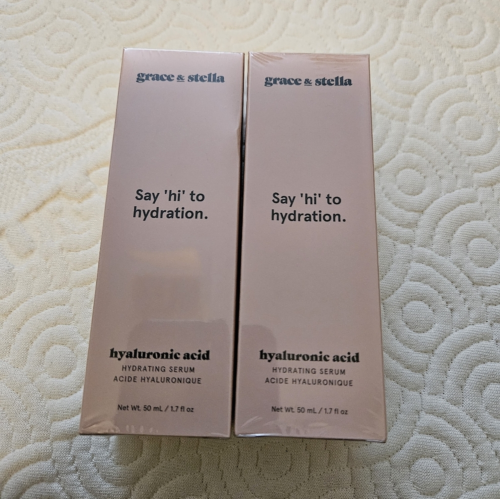2 NWT Grace & Stella Hyaluronic Acid